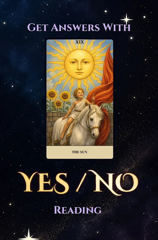 Yes or no tarot card reading under starlight